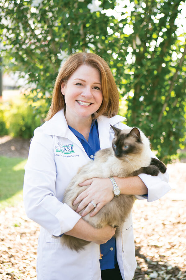 Dr. Carla Case and cat